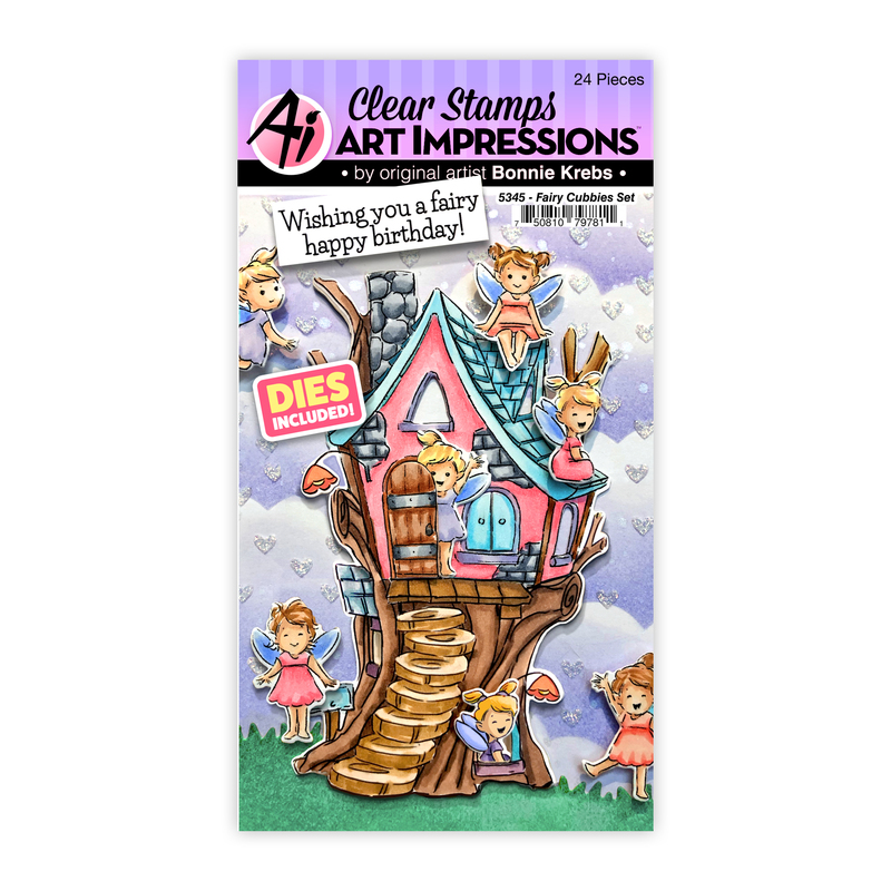 Bild 1 von Art Impressions Clear Stamps with dies Fairy Cubbies Set - Stempelset inkl. Stanzen