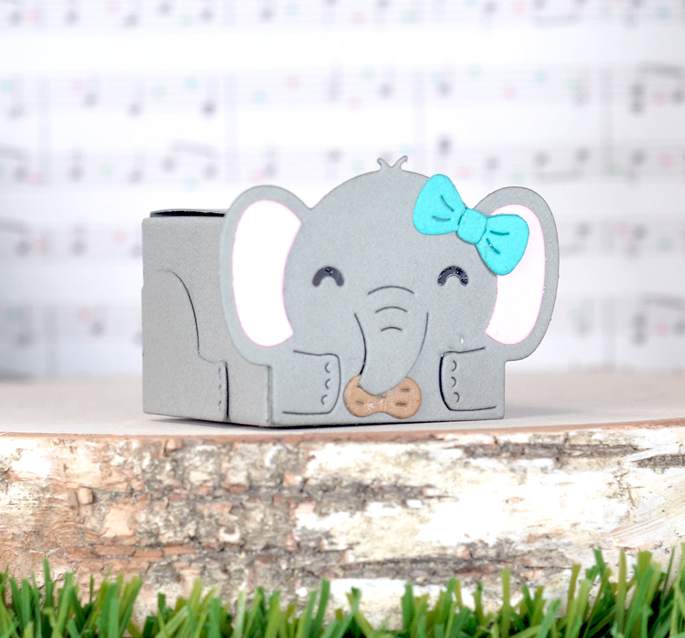 Bild 1 von Lawn Fawn Cuts  - Stanzschablone - tiny gift box elephant add-on