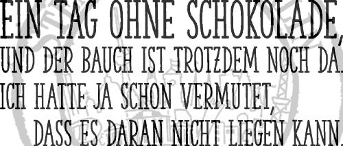 Bild 1 von StempelBar Stempelgummi Ein Tag ohne Schokolade