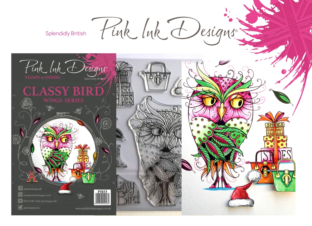Bild 1 von Pink Ink Designs - Stempel Classy Bird (Eule)