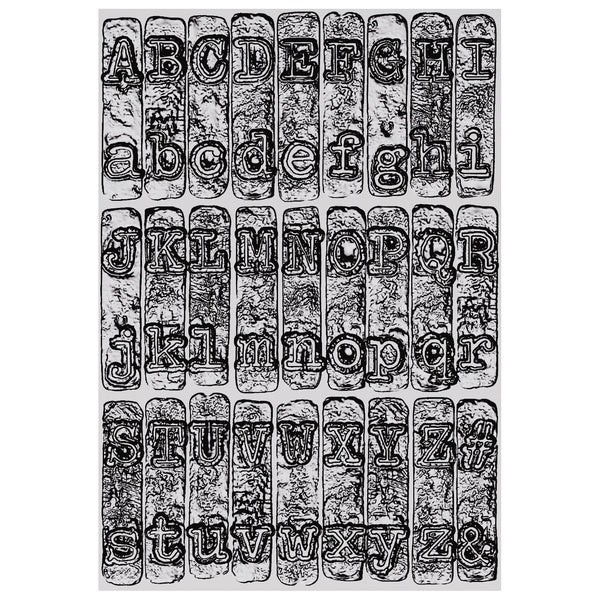 Bild 1 von Sizzix 3-D Texture Fades Embossing Folder  by Tim  Holtz - Prägefolder - Typewriter Large/A5