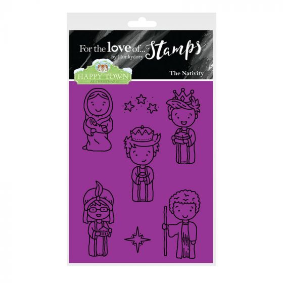 Bild 1 von For the love of...Stamps by Hunkydory - Happy Town Clear Stamp - The Nativity