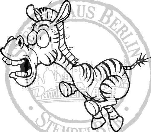 Bild 1 von StempelBar Stempelgummi Verrücktes Zebra