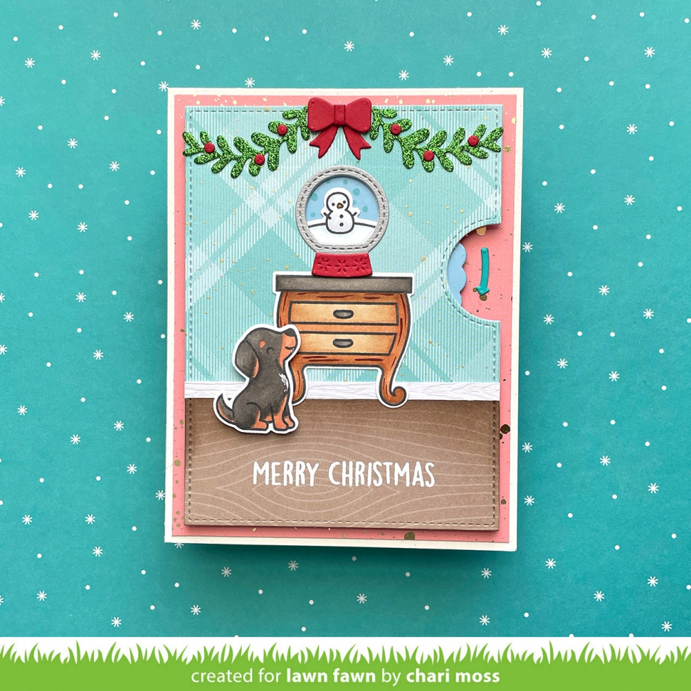 Bild 1 von Lawn Fawn Cuts  - Stanzschablone reveal wheel little snow globe: dog add-on