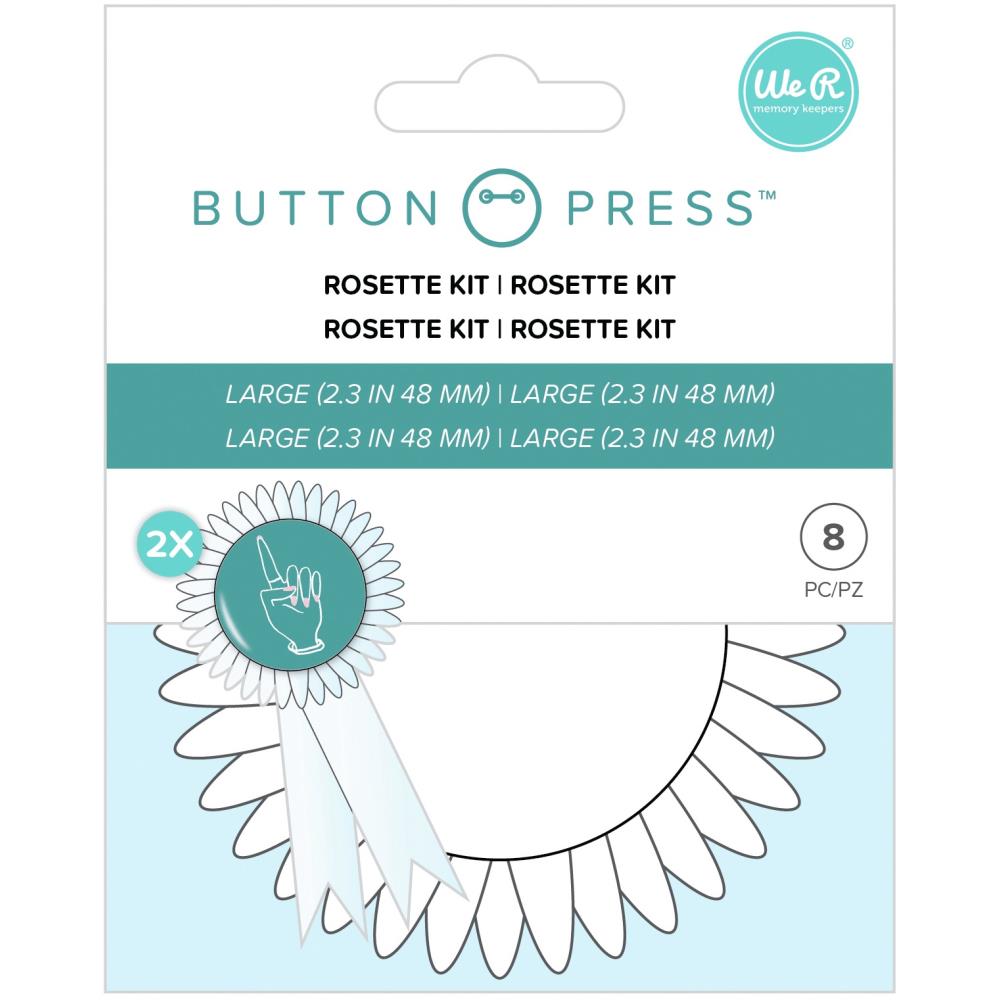 Bild 1 von We R Memory Keepers Button Press Rosette Kit - Rosetten-Set für Button