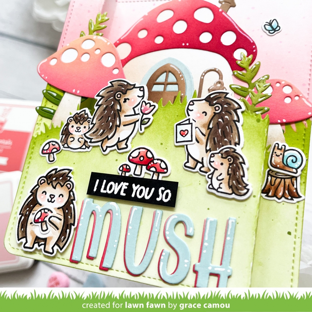 Bild 1 von Lawn Fawn Clear Stamps  - porcu-pine for you add-on