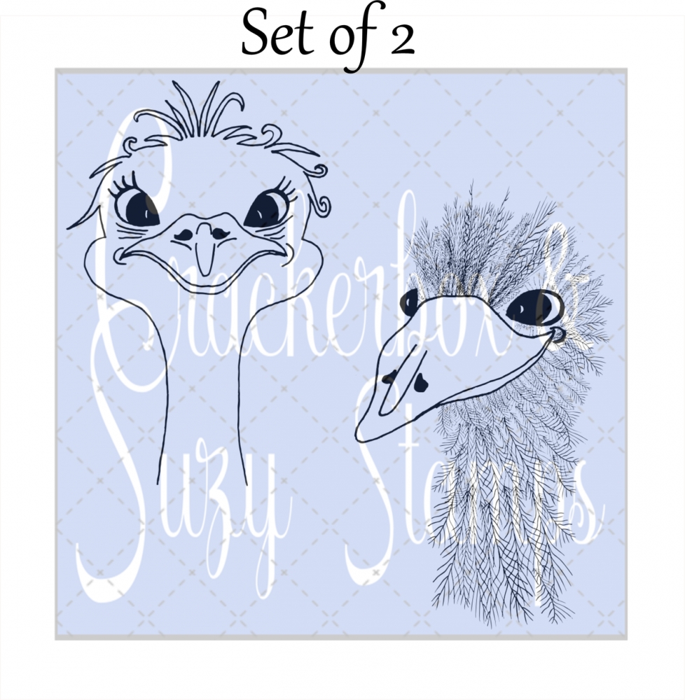 Bild 1 von Crackerbox & Suzy Stamps Cling - Gummistempel Emu Adele & Alfred