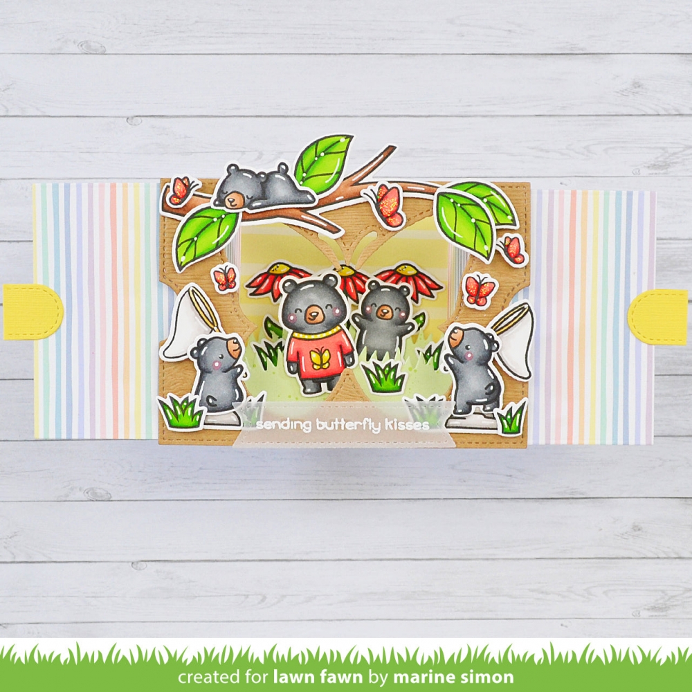 Bild 1 von Lawn Fawn Cuts  - Stanzschablone ta-da! diorama! butterfly window add-on