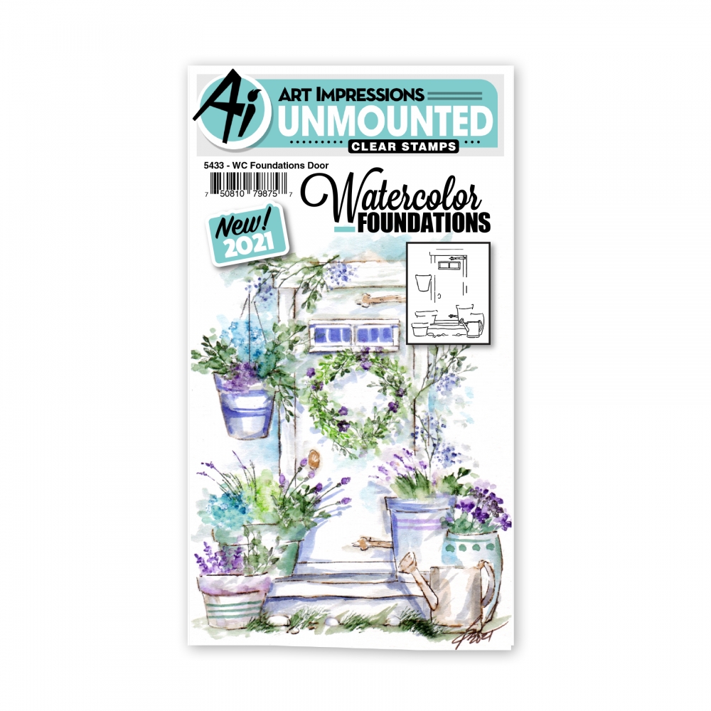 Bild 1 von Art Impressions Clear Stamp-Set  Watercolor Foundations Door