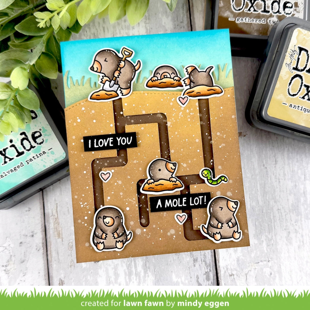 Bild 1 von Lawn Fawn Clear Stamps - a mole lot of love add-on