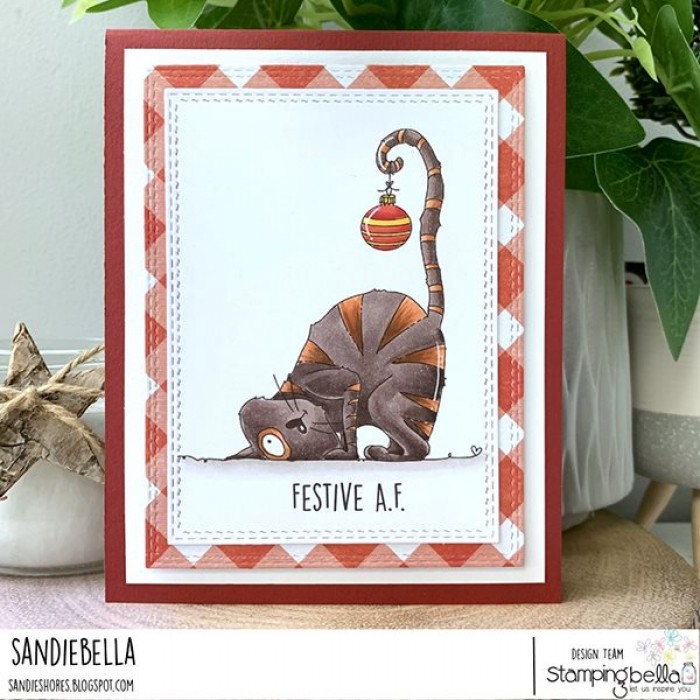 Bild 1 von Gummistempel Stamping Bella Cling Stamp THE CAT AND THE ORNAMENT 