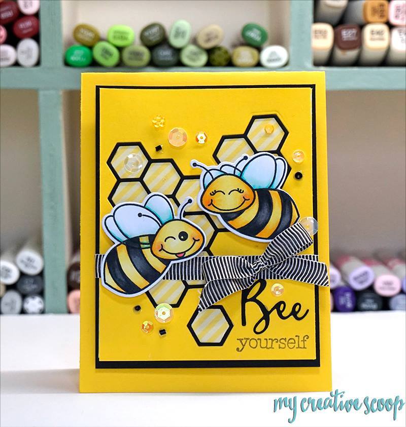 Bild 1 von Honey Bee Stamps DieCuts - Build-A-Bee Honey Cuts - Stanzschablone  Bienen
