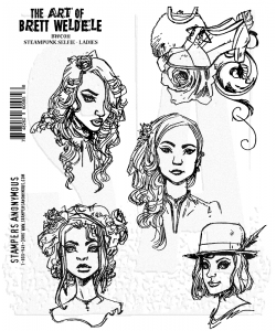 Bild 1 von The Art of Brett Weldele Cling Mount Stamps Gummistempel - Selfies, Ladies