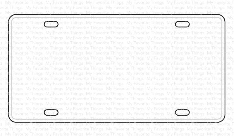Bild 1 von My Favorite Things - Vanity License Plate Die-namics - Stanze Kennzeichen