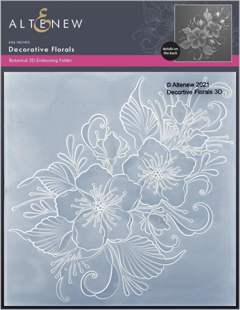 Bild 1 von Altenew Decorative Florals 3D Embossing Folder - Prägeschablone