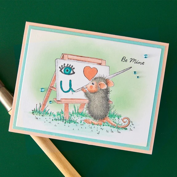 Bild 1 von Spellbinders Heart and Soul Cling Rubber Stamp Set - House Mouse Stempelgummi