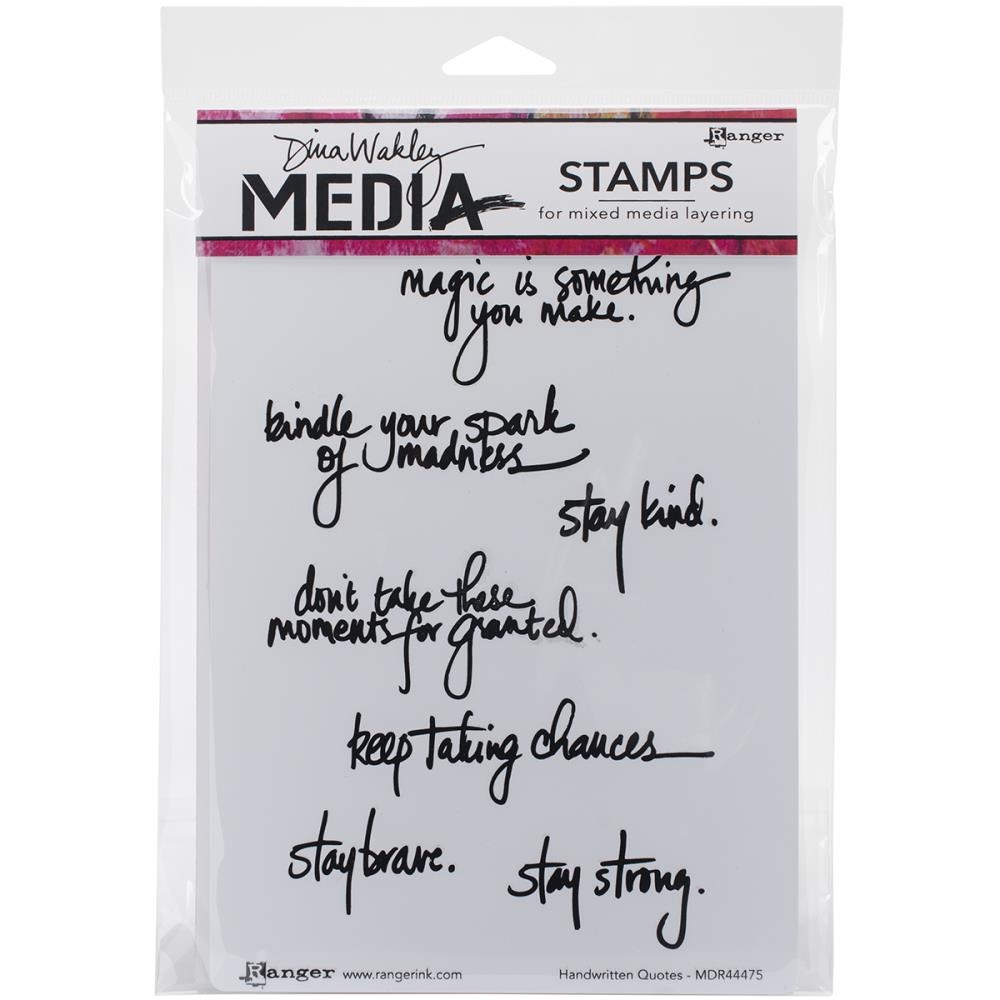 Bild 1 von Dina Wakley Media Cling Stamps - Handwritten Quotes 