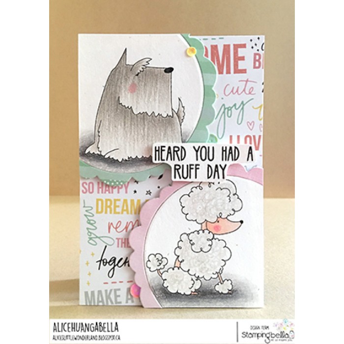 Bild 1 von Gummistempel Stamping Bella Cling Stamp FRENCHIE, SCOTTIE, POODLE AND DACHSIE RUBBER STAMPS