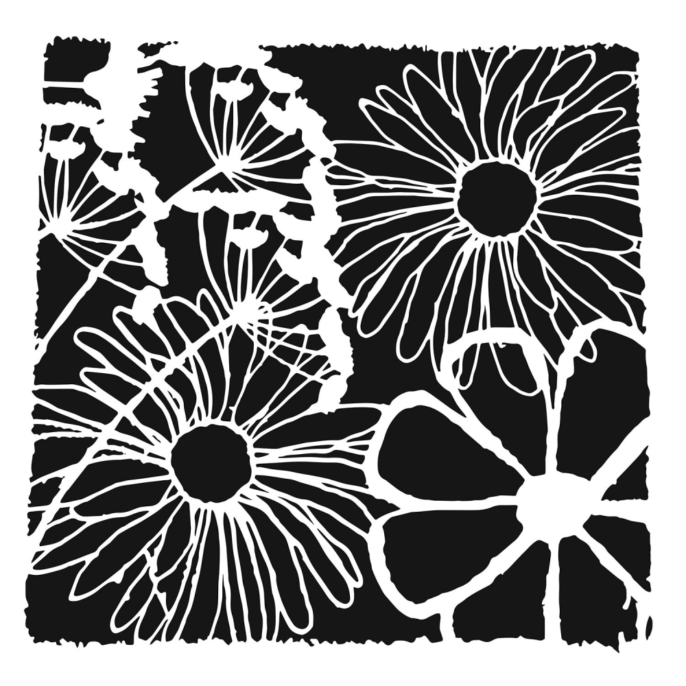 Bild 1 von Template Stencil - Schablone - Framed Flowers