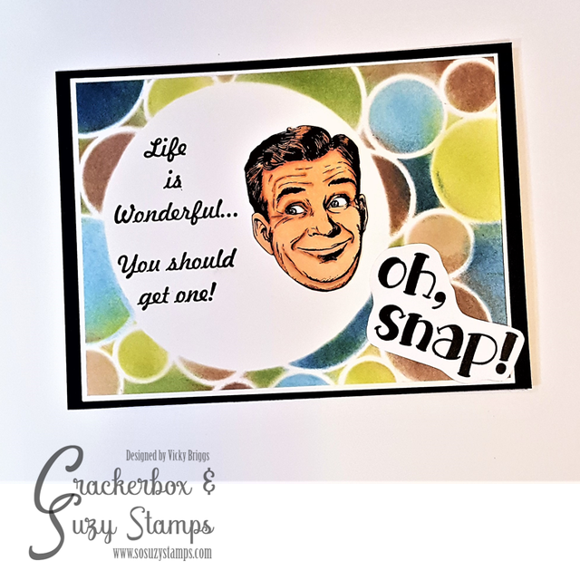 Bild 1 von Crackerbox & Suzy Stamps Cling - Gummistempel Big Head Ed - Mann