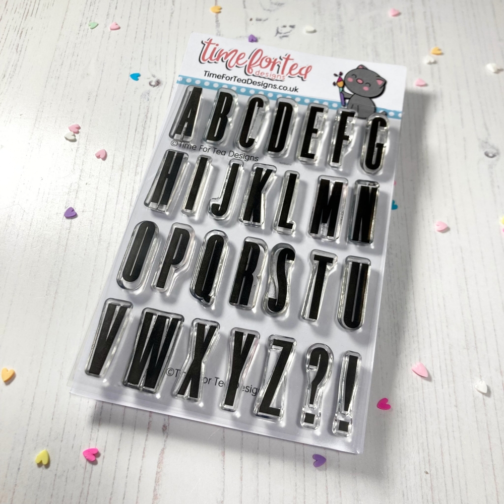 Bild 1 von time for tea designs -Clear Stamp Set - Tall Alpha - Alphabet
