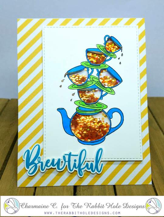 Bild 1 von The Rabbit Hole Designs Clear Stamps - Steeped in Happiness - Kaffeetassen
