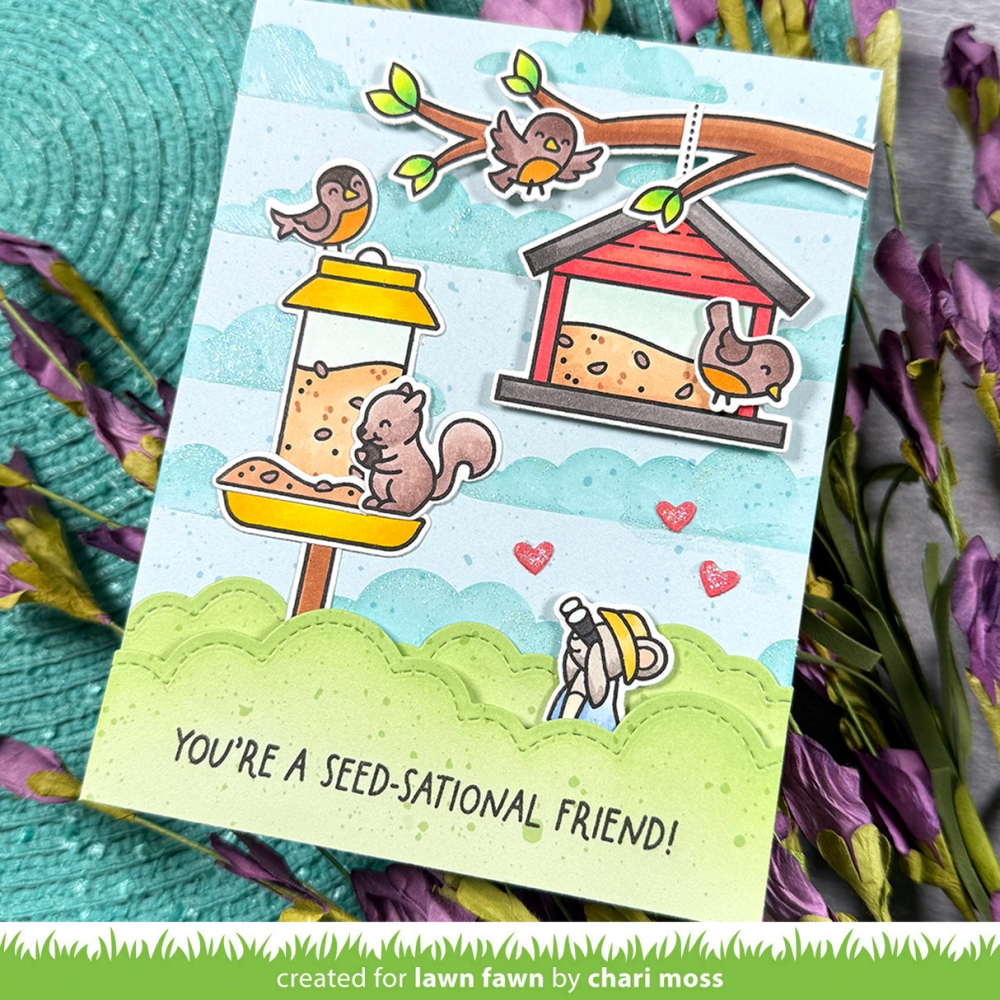 Bild 1 von Lawn Fawn Lawn Clippings Stencils - Schablone stratus cloud background stencil