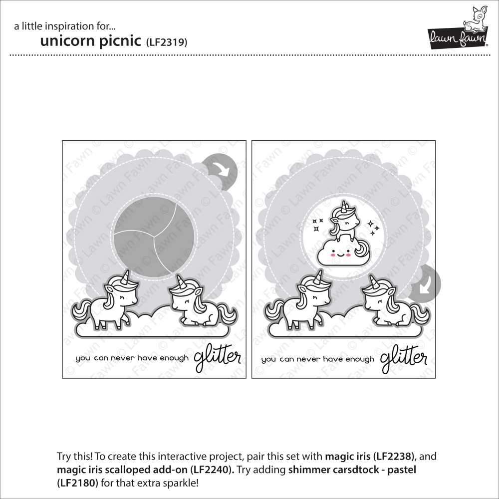 Bild 1 von Lawn Fawn Clear Stamps  - Clearstamp Unicorn Picnic