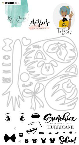 Bild 1 von STUDIOLIGHT Clear Stamp  & Die Cut  A6 Karin Joan Missees Coll.04 - Stempel & Stanze