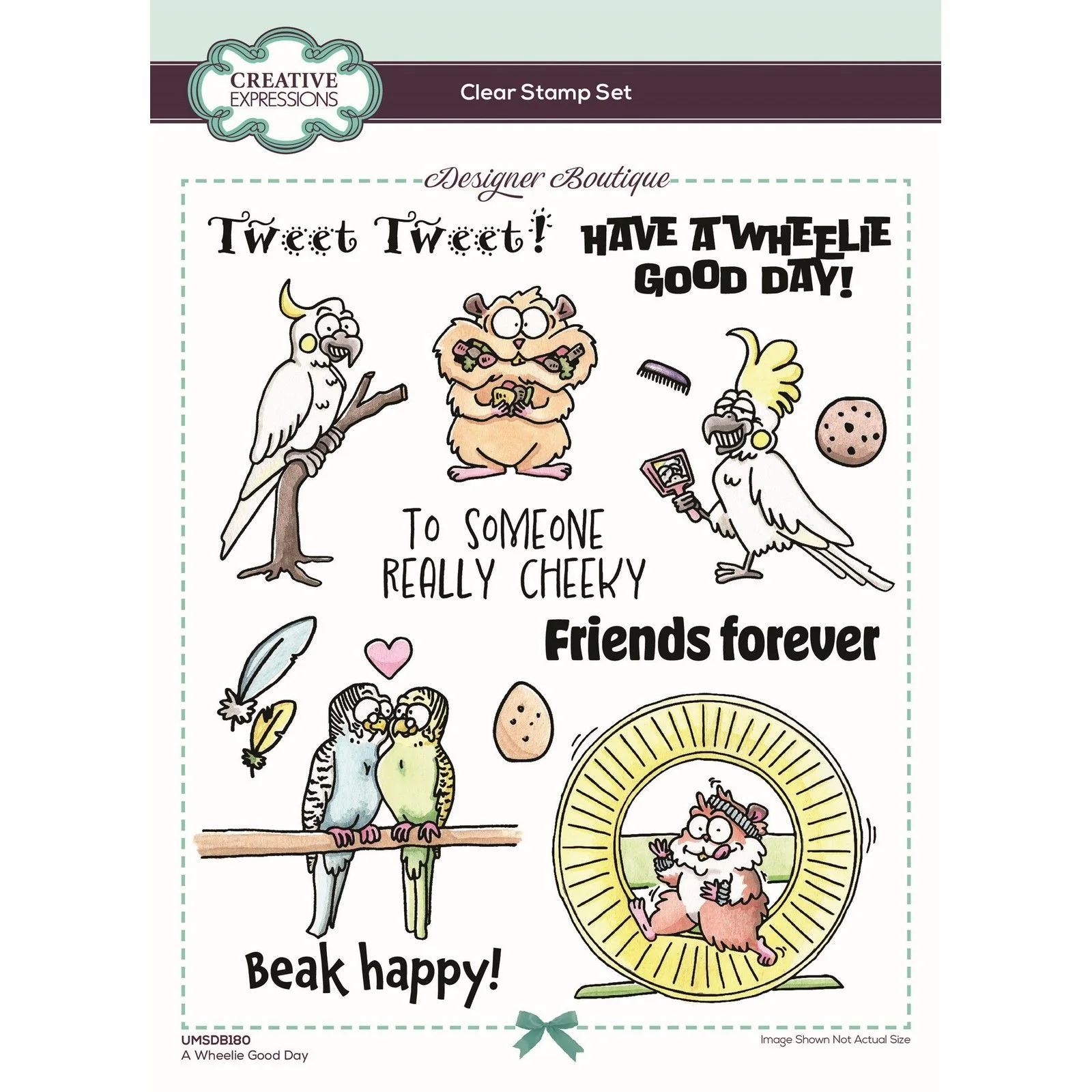 Bild 1 von Creative Expressions • Clear Stamps Designer Boutique Collection A Wheelie Good Day