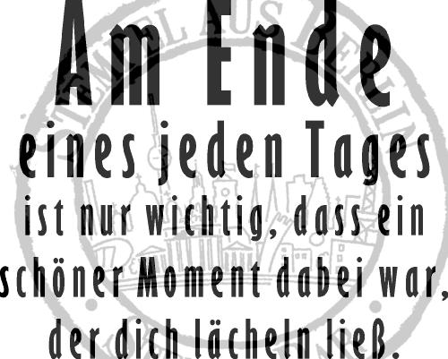 Bild 1 von StempelBar Stempelgummi Am Ende eines Tages…