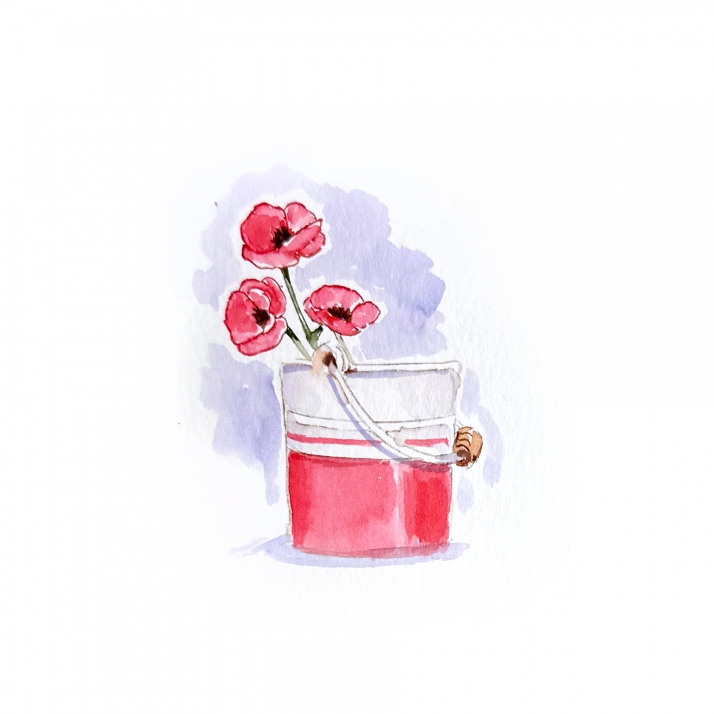Bild 1 von Art Impressions Stempelgummi Watercolor Poppy Set