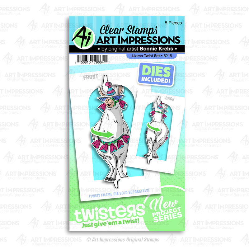 Bild 1 von Art Impressions Twisters Stamp & Die Set - Llama Twist Set