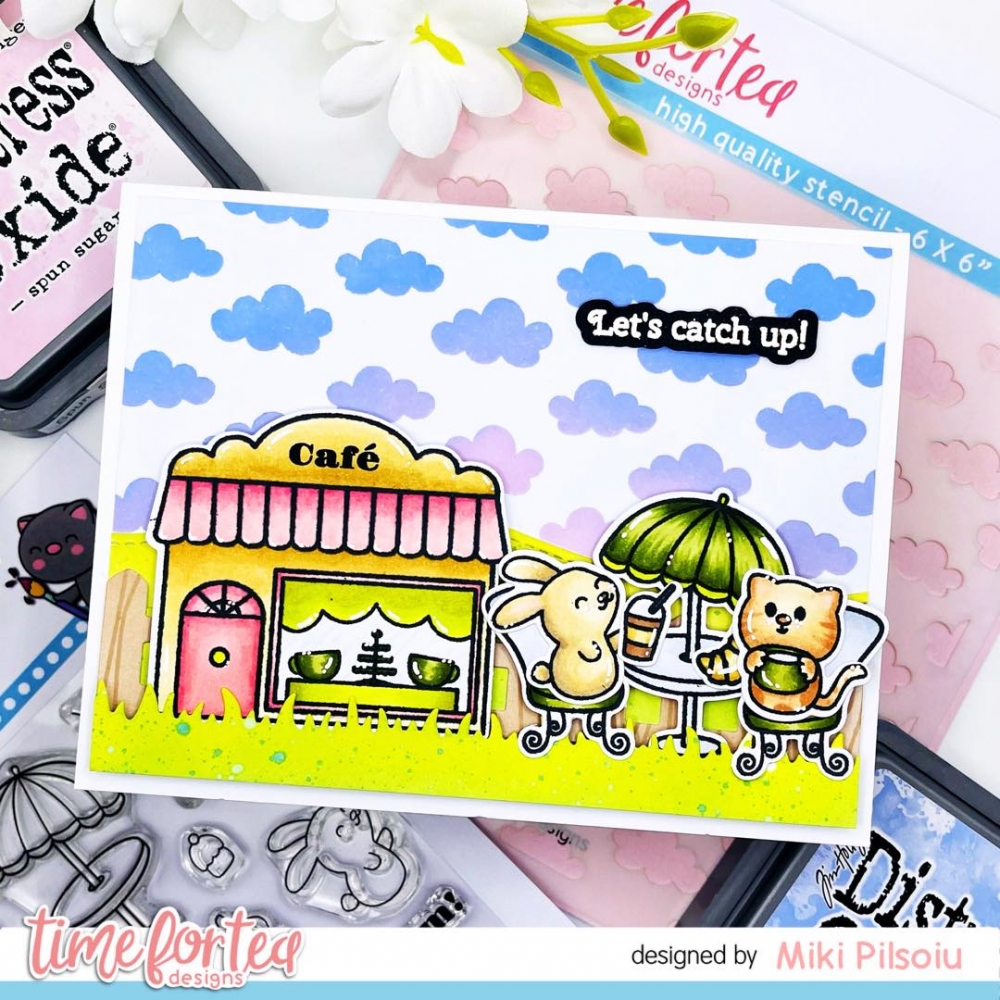 Bild 1 von time for tea designs - Clear Stamp Set - Café Critters