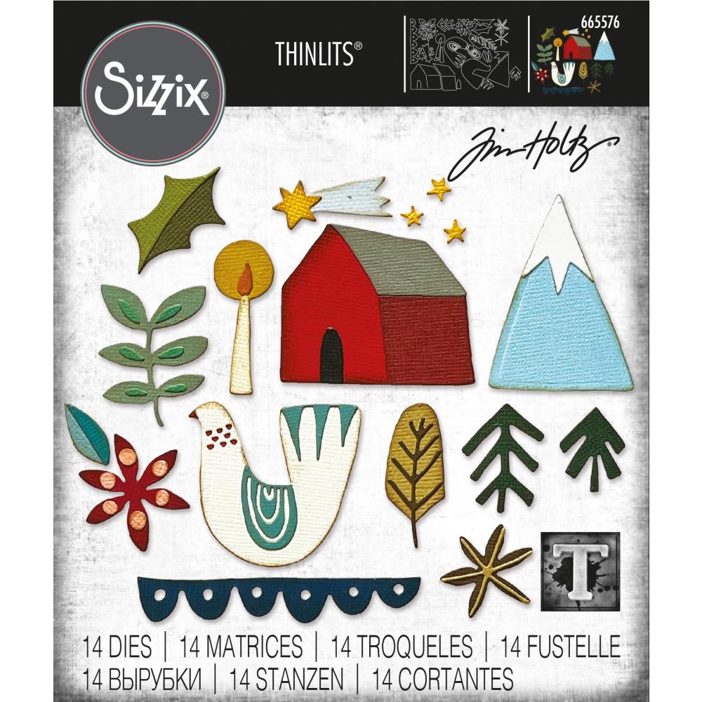 Bild 1 von Sizzix Thinlits Die by Tim Holtz - Stanzschablone - Funky Nordic - Weihnachten