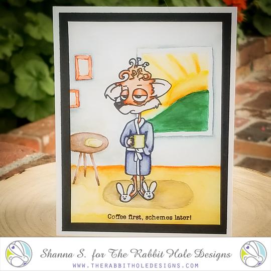 Bild 1 von The Rabbit Hole Designs Clear Stamps  - Caffeinated - Fox - Fuchs