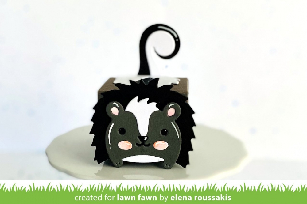 Bild 1 von Lawn Fawn Cuts  - Stanzschablone tiny gift box skunk add-on Stinktier