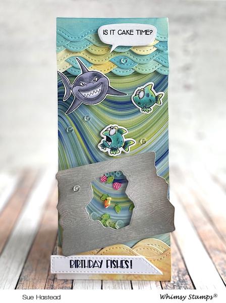 Bild 1 von Whimsy Stamps Clear Stamps - Lookin' Shark Elements -Hai Zubehör