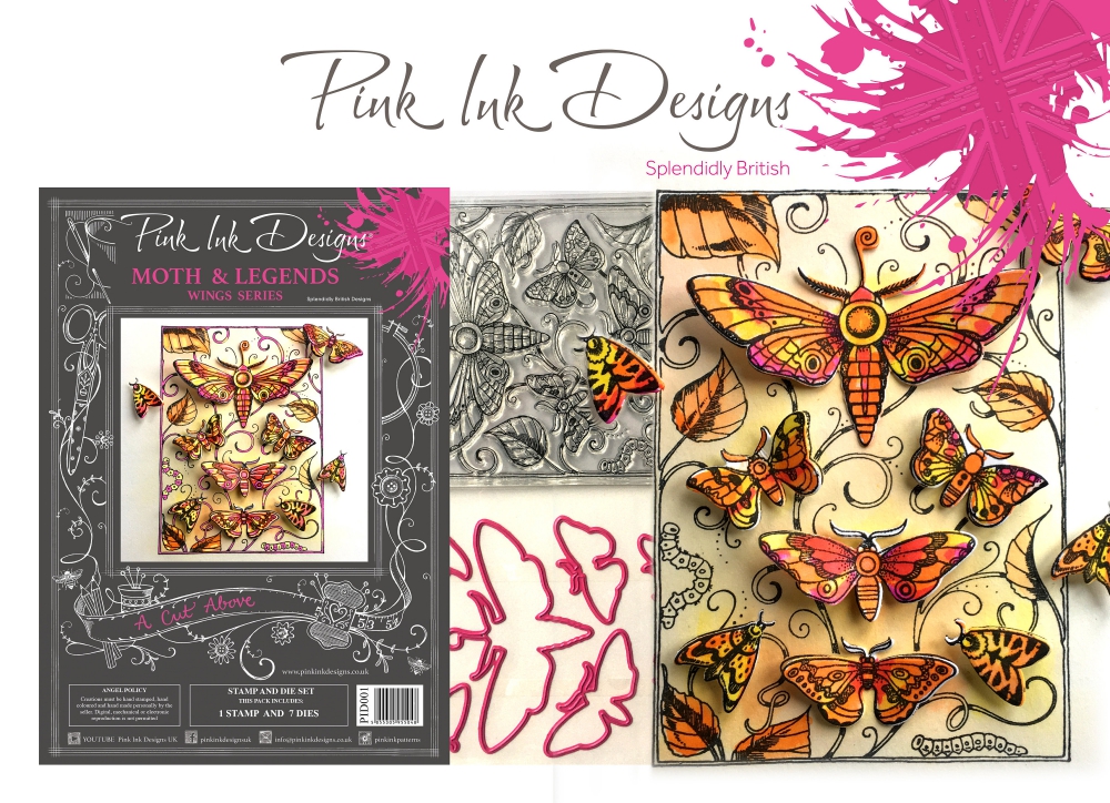 Bild 1 von Pink Ink Designs A Cut Above - Stempel & Stanze Moth  (Motte)
