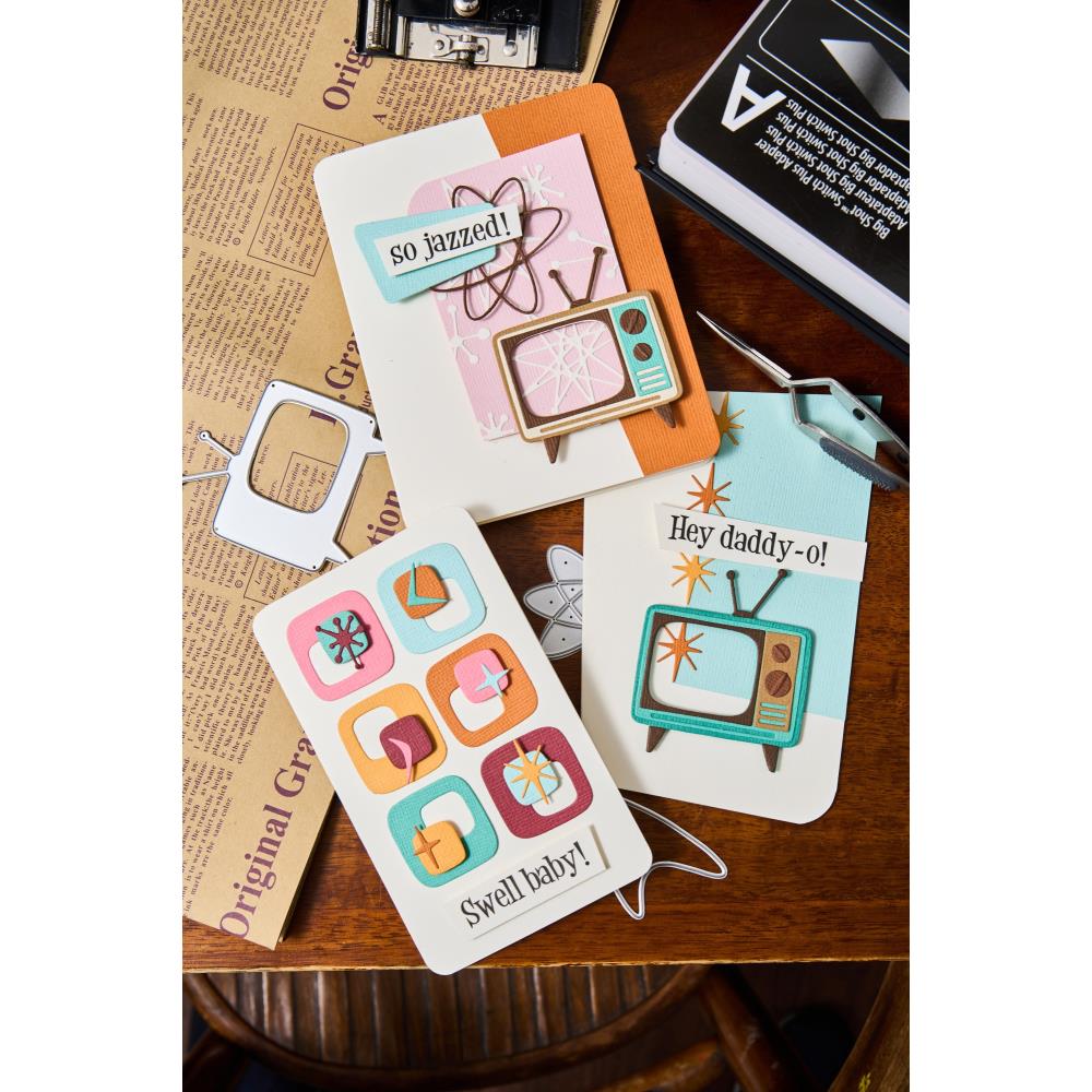 Bild 1 von Sizzix Thinlits Die by Tim Holtz - Stanzschablone - Vault Atomic Retro