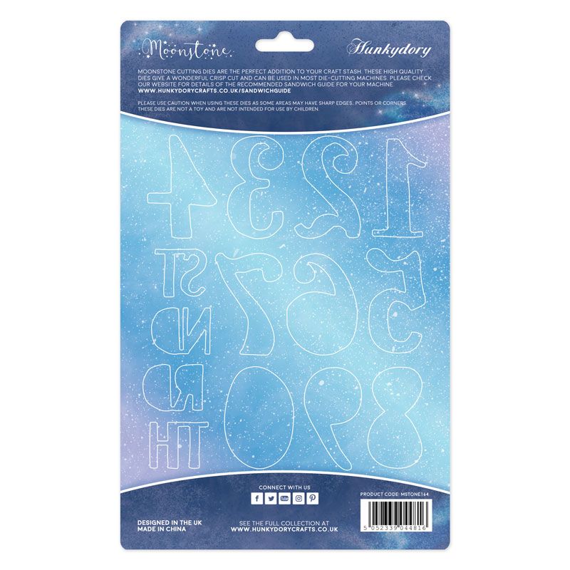 Bild 1 von Hunkydory - Moonstone Die Set - Bold & Beautiful Numbers - Zahlen
