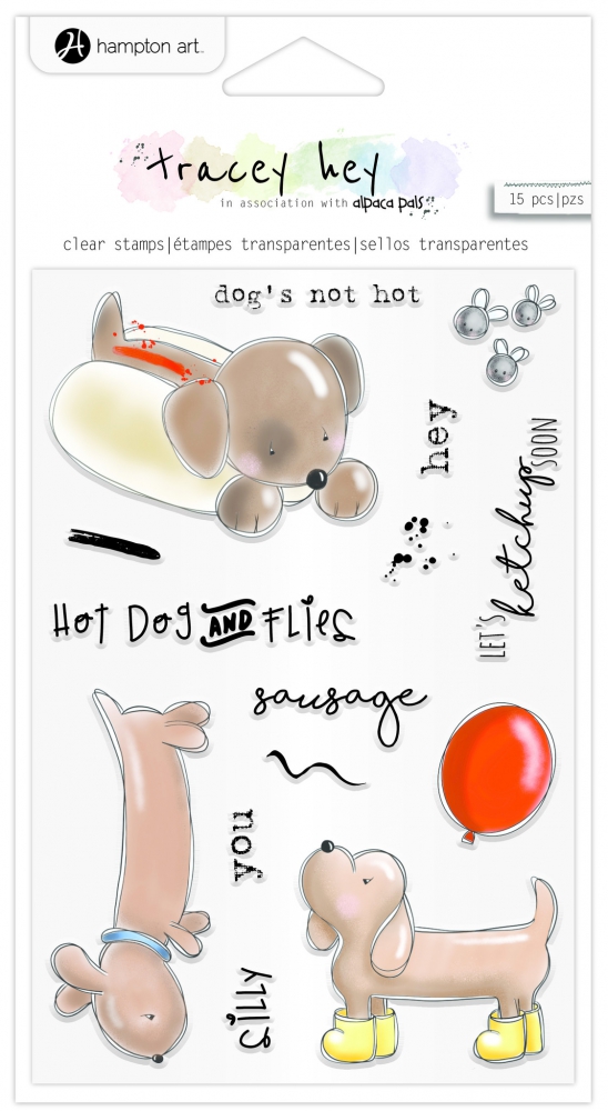 Bild 1 von Hampton Art Stamp clear stamps - tracey hey -  Hot Dog