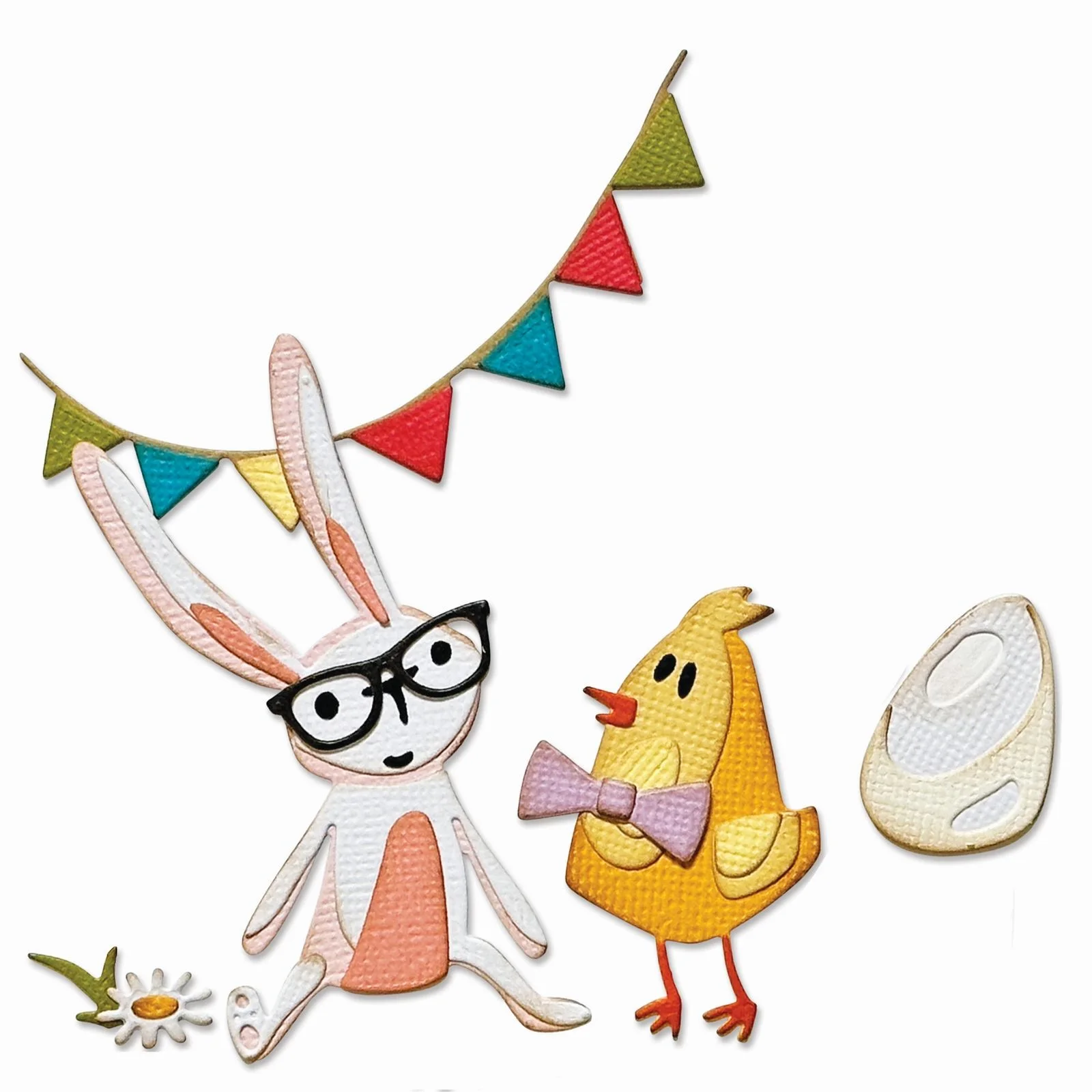 Bild 1 von Sizzix Thinlits Die by Tim Holtz - Stanzschablone - Vault Bunny & Chick
