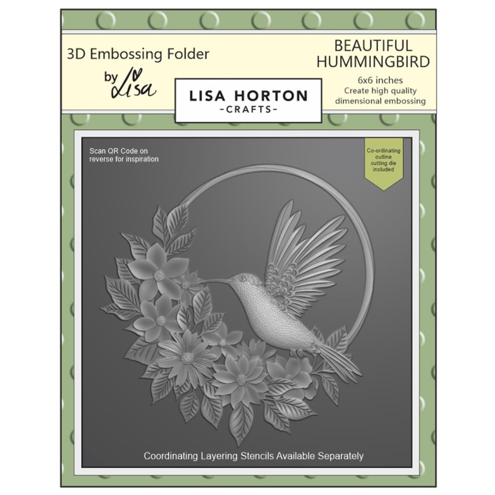 Bild 1 von LISA HORTON - 3D Prägefolder und Stanze - Beautiful Hummingbird