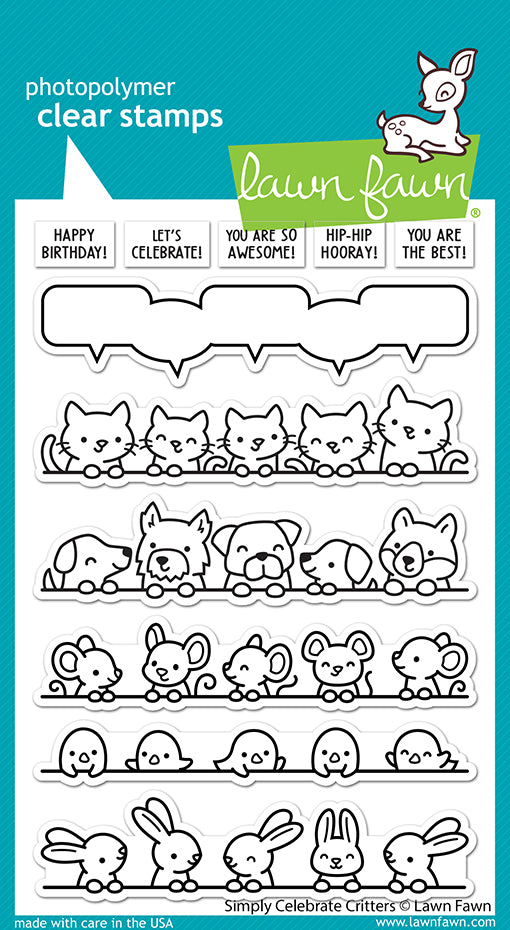 Bild 1 von Lawn Fawn Clear Stamps -  Simply Celebrate Critters