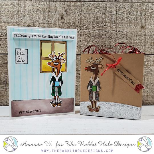 Bild 1 von The Rabbit Hole Designs Clear Stamps  - Caffeinated - Reindeer - Rentier