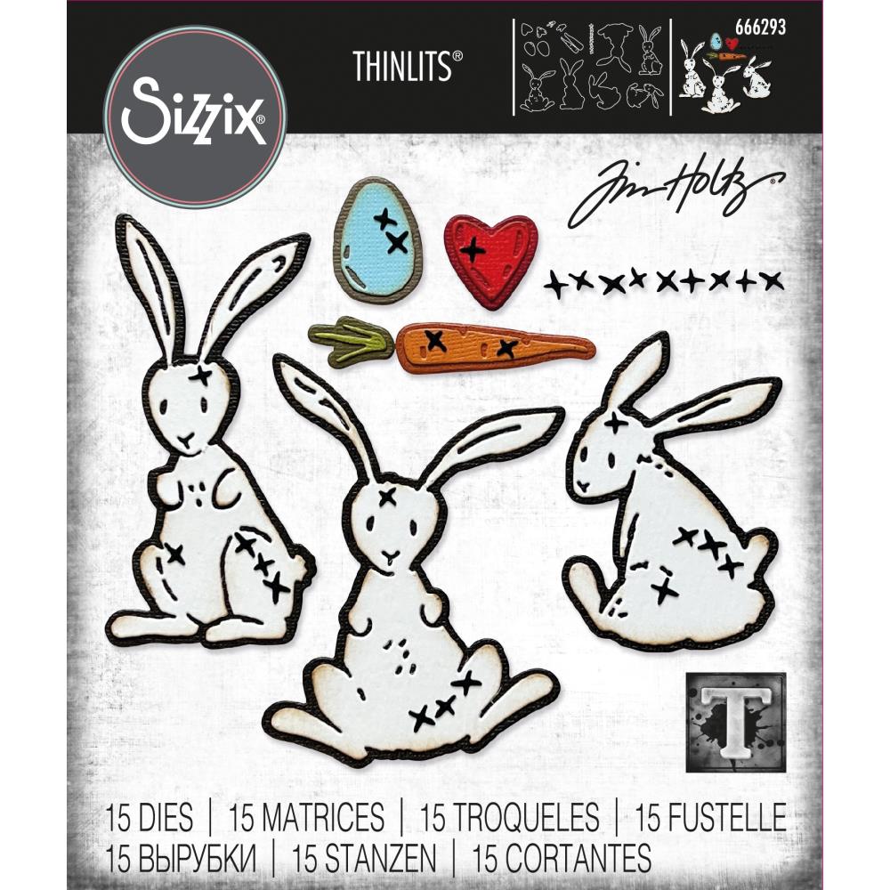 Bild 1 von Sizzix Thinlits Die by Tim Holtz - Stanzschablone - Bunny Stitch