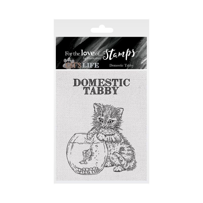 Bild 1 von For the love of...Stamps by Hunkydory - It's A Cat's Life Clear Stamp - Domestic Tabby