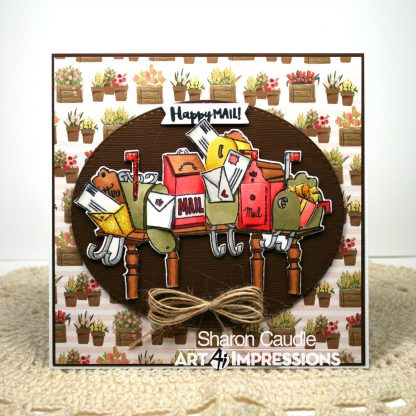 Bild 1 von Art Impressions Clear Stamps with dies Happy Mailbox Cubbies - Stempelset inkl. Stanzen