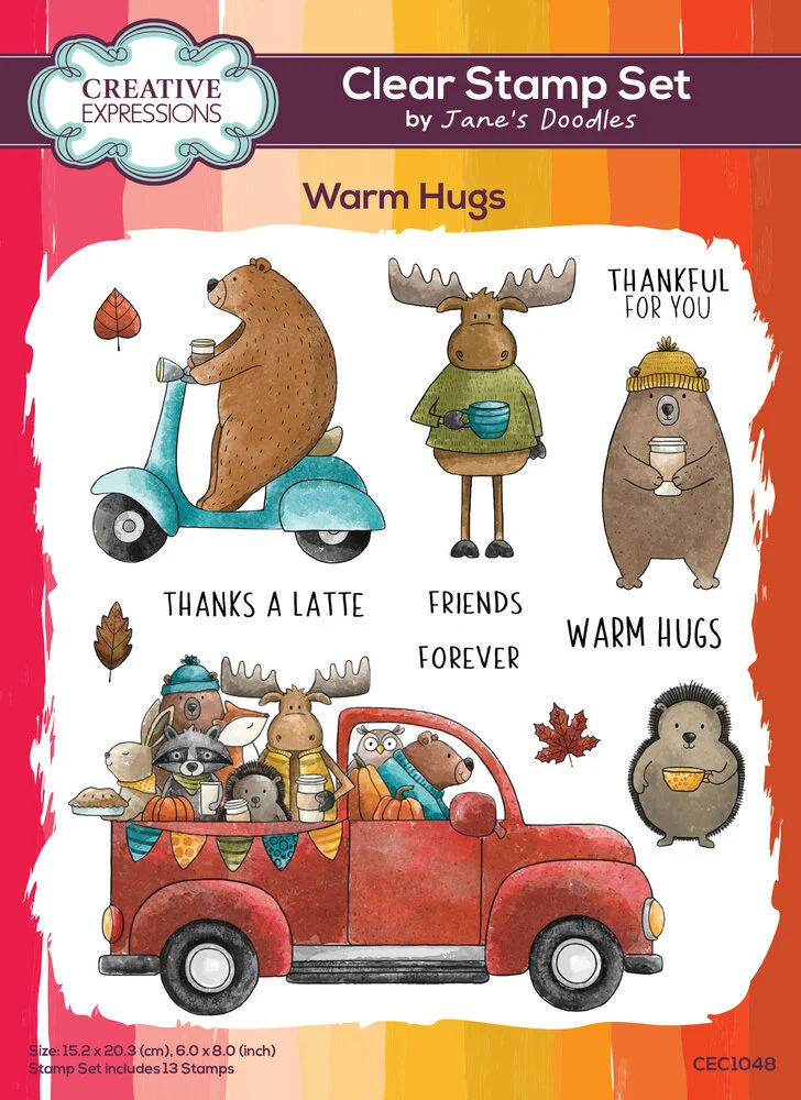 Bild 1 von Creative Expressions • Jane's Doodles Clear Stamps Warm Hugs - Umarmung